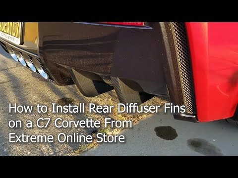 C7 Diffuser Fins install video 1