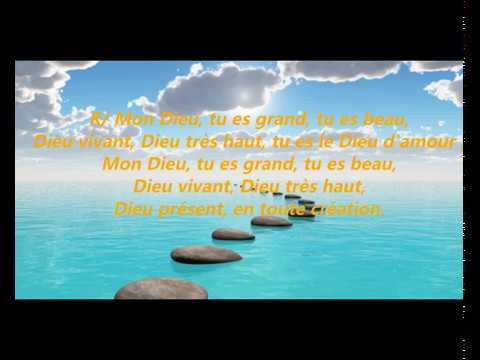 instrumental (Psaume de la création) Mon Dieu, tu es Grand, tu es Beau #mariage #action de grace