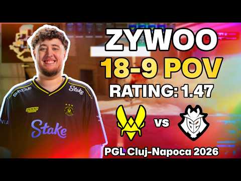 ZYWOO 18-9 POV vs G2 (Anubis) | PGL Cluj-Napoca 2026