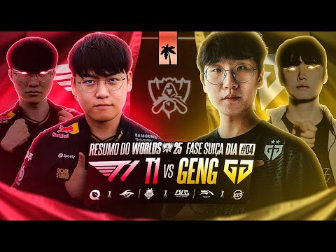 É O ANO DO FAKER OU CHOVY? | RESUMO DIA 4 FASE SUÍÇA - WORLDS 2025