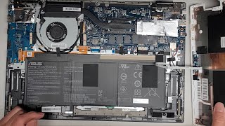 ASUS Chromebook C536E C536EA-BI3T3 Disassembly SSD Hard Drive Upgrade Battery Quick Look Inside