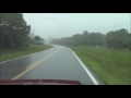 Driving Through Heavy Florida Rain Inside NASA Kennedy Space Center Shuttle Landing