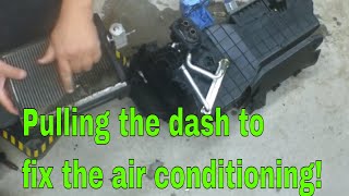 Dodge Ram dash and A/C evaporator removal