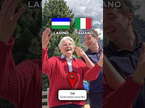 ITALIANO VS LADINO 🇮🇹🇸🇱 #ladino #italy #dolomites #italiano #ladin