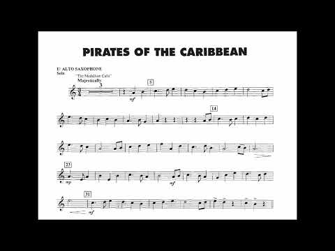 Pirates of the Caribbean Eb Alto Saxophone Play Along  - Eb Instrument