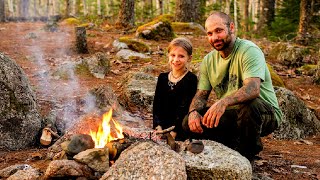 Tent Camping With My Daughter - Backcountry Hiking And Camping Near Lake - Part 2