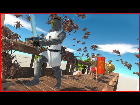 [INFESTED BRIDGE] PASSING THROUGH SWARM BUGS |  ARBS - Animal Revolt Battle Simulator