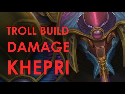 DAMAGE KHEPRI IS SUPER OP (Troll Build) - Smite Sunday Special