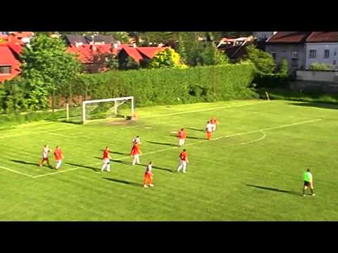 Prądniczanka Kraków - Bibiczanka Bibice Skrót Meczu I Połowa 19.05.2012.