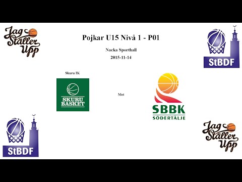 Skuru Basket (P01) mot Södertälje BBK - 2015-11-14