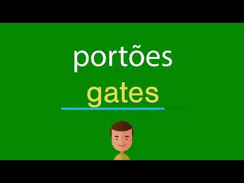 Como dizer portões em inglês
