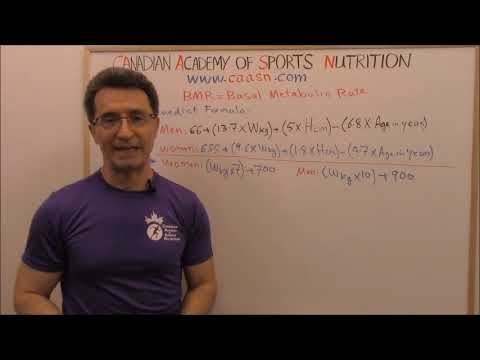 How To Calculate BMR and Total Calories (by Abazar Habibinia, MD, Director of The CAASN)