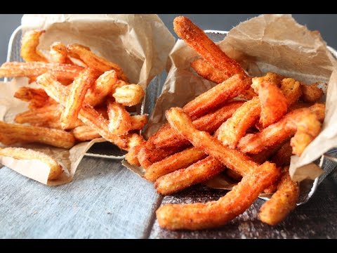 How To Make Churro Fries (Potato Churros - Savory Churros) - Fast Food Friday - By One Kitchen