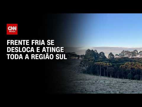 Previsão do tempo: Frente fria se desloca e atinge toda a região Sul | CNN PRIME TIME