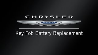 Key Fob Battery Replacement | How To | 2021 Chrysler 300