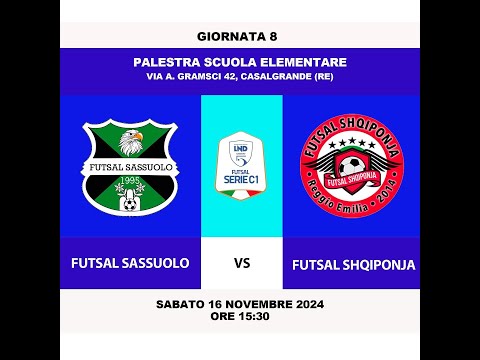 Futsal Sassuolo 3-4 Futsal Shqiponja Highlights - 8' giornata di serieC1 2024/2025