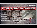 Top 8 types of concrete deterioration and their prevention || concrete defects || #civilogy