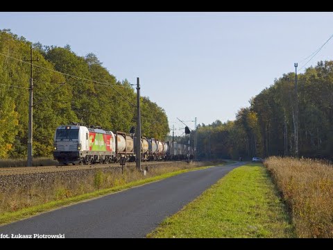 [DB Cargo] 193 361 "Das ist grün" ze składami intermodalnymi na E20 | Plewiska & Podłoziny