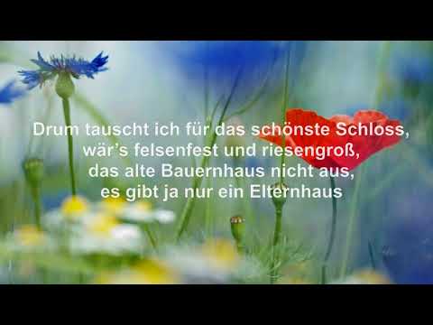Wo’s Dörflein traut zu Ende geht. Das Vaterhaus. Der Montanara Chor. Text (HD)