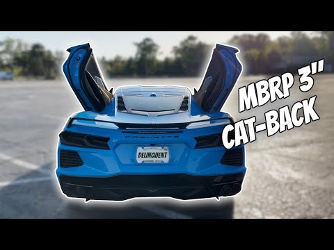 2022 C8 CORVETTE MBRP 3" CATBACK INSTALL AND MORE!!!!