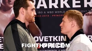ALEXANDER POVETKIN SIZES UP (LITERALLY) DAVID PRICE; BIG HEIGHT DIFFERENCE, BUT WILL IT MATTER?