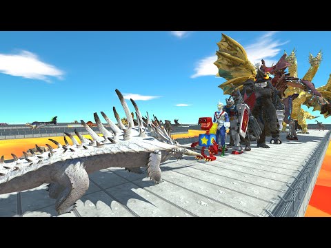 Bewilderbeast vs King Kong LAVA DEATH RUN - Animal Revolt Battle Simulator