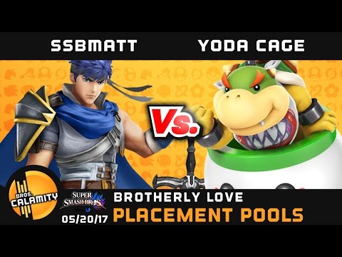 BL  SSBMatt (Ike) vs Yoda Cage (Morton) - Placement Pools - Smash 4 Singles