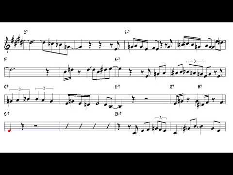 The Pink Panther  Henry Mancini 1963 Alto Sax