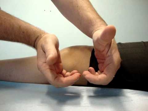 Popliteal pulse palpation fingers and thumbs