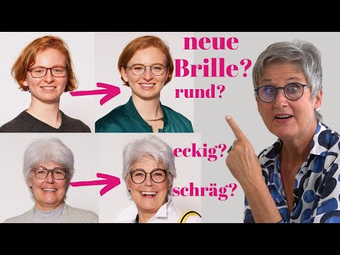 Vorher -Nachher: Augenbrauen und Brille wirken zusammen!