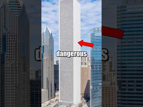 The most DANGEROUS skyscraper in Chicago 🤯 #building #architecture #viral