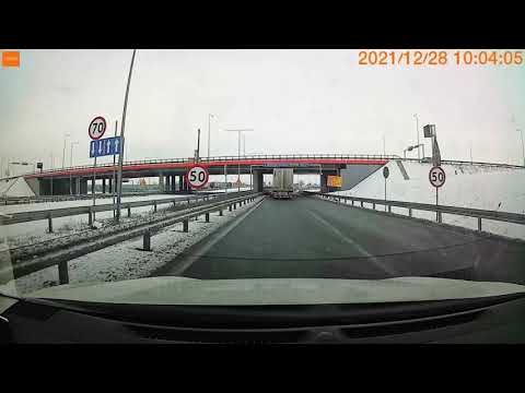 Trasa Włocławek - Oświęcim w 15 minut (drogami nr 91, A1, S1, 934, 933) 28.12.2021