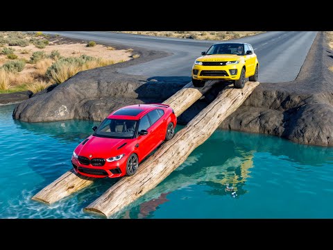 Cars vs Impossible Log Bridge #1 -  BeamNG.drive Fails & Crashes 2025!