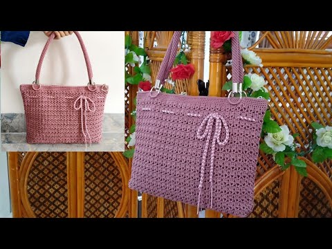Tas Rajut Terbaru Model Modern Cara Membuat Tas Rajut Crochet Bag