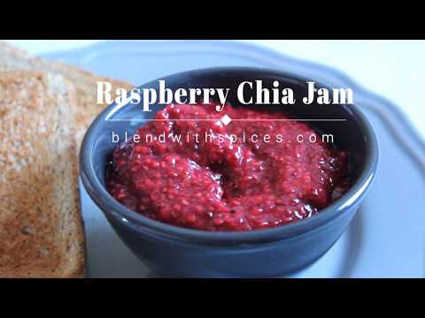 Raspberry Chia Jam Recipe - How to Make Raspberry Chia Seed Jam Recipe - No Sugar Added