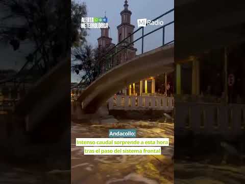 🌊 ¡El agua vuelve a correr con fuerza en Andacollo!  Este registro muestra el impresionante paso…