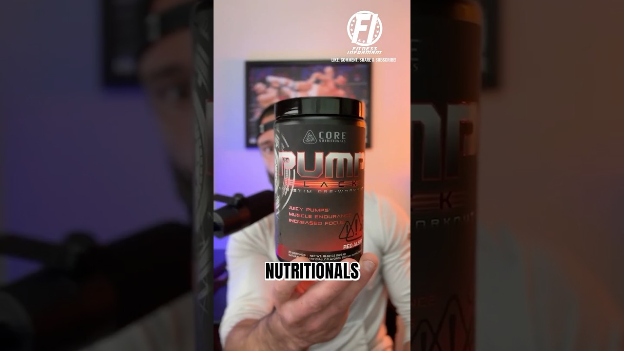 Core Nutritionals Pump Black: Advanced, Loaded Non-Stimulant Pre-Workout Formula