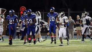 preview picture of video 'Mooresville Blue Devil Football - - Lathan Cannaday 4th down stop'