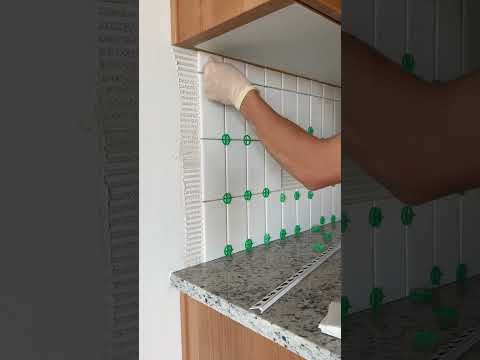 How to install tile on a backsplash #kitchen #tile #work