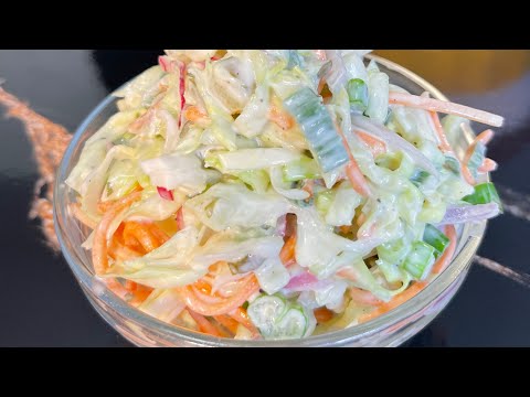 How To Make COLESLAW | simple salad recipe