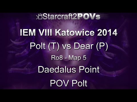 SC2 HotS - IEM VIII Katowice 2014 - Polt vs Dear - Ro8 - Map 5 - Daedalus Point - Polt