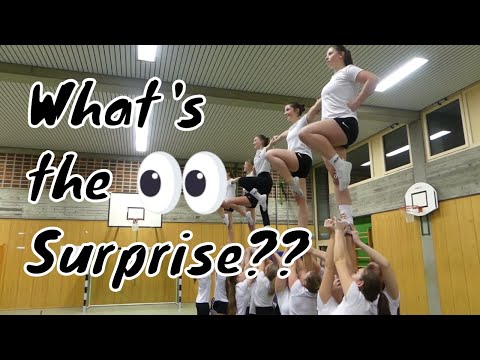 We surprised the Straubing Spiders Cheerleaders!