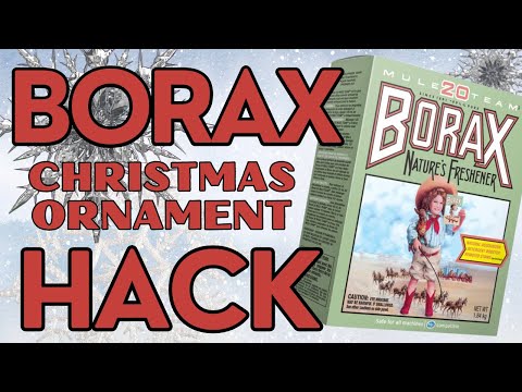 Easy Way To Make Stunning Christmas Ornaments with Borax