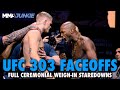 UFC 303 Full Fight Card Faceoffs Ortega Vs Lopes Garry Vs MVP More Ceremonial Weigh Ins