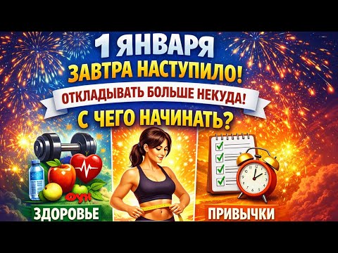 Завтра наступило! Откладывать больше некуда! С чего начинать? Здоровье, фигура привычки, мотивация!