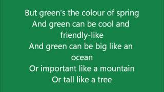 Glee - Being Green - Lyrics