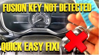 KEY NOT DETECTED FIXED FAST & EASY 2013-2019 FORD FUSION - MOST LIKELY FOB NEEDS REPLACEMENT