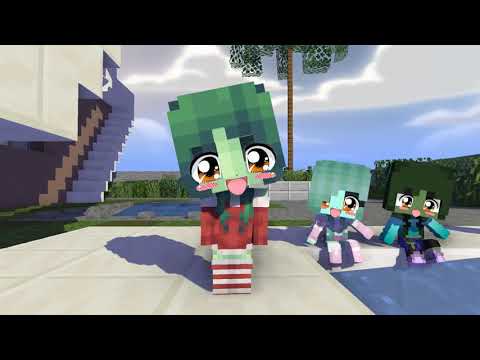 MONSTER SCHOOL :CUTE ZOMBIE GIRL SISTERS CHICKEN WING  - MINECRAFT ANIMATION