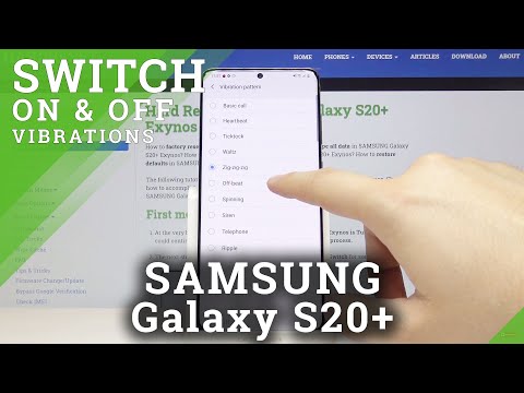 How to Edit Vibration Pattern in Samsung Galaxy S20+