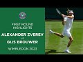 Alexander Zverev vs Gijs Brouwer | First Round Highlights | Wimbledon 2023